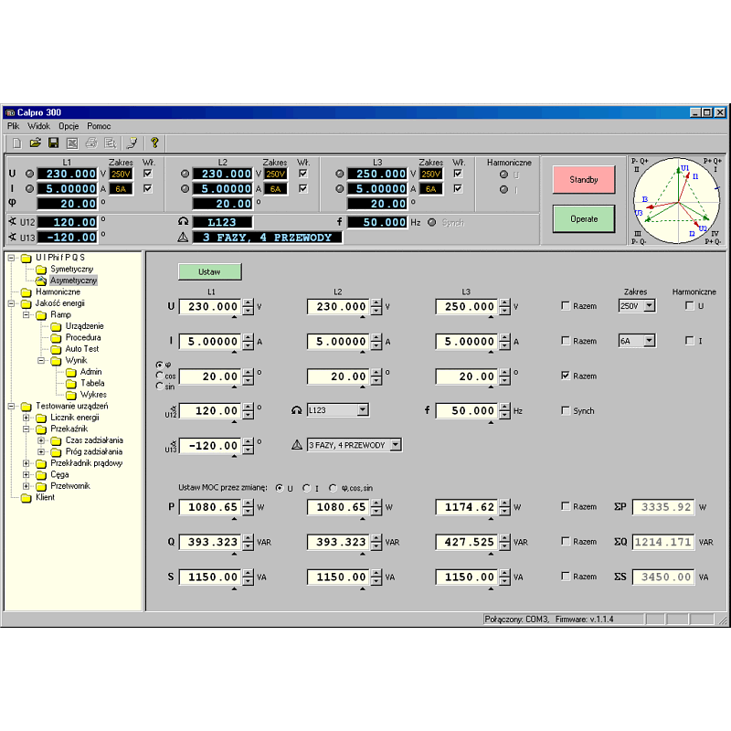 Calpro 300 - Program do kalibratora C300